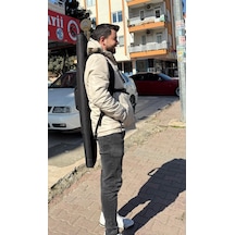 İkili Çift Göz Taktikal Sırt Çantalı Tüfek Kılıfı 1. Kalite 130 Cm Siyah