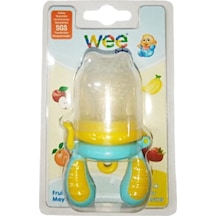 Wee Baby Meyve Sebze Süzgeci 4+Ay Kod207 Sarı Turkuaz