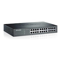24 Port 10-100-1000 Mbps Switch Çelik Kasa Rack Mount Tak Ve Kullan % 40 Enerji Tasarruflu G