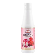 Ovalette Topping Frambuaz Sosu 1 Kg Tatlı, Waffle, Pancake Ve İçecekler İçin Yoğun Meyve Aromalı Topping