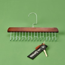 Çok Fonksiyonlu Kancalı Askı - Kahverengi - 28x19 Cm Çok Renkli