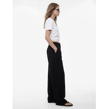 Koton Cepli Oversize Geniş Paça Baggy Kumaş Pantolon Siyah 6sak40066ek