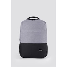 Ççs 51471 Unisex Laptop Bölmeli Çok Gözlü Seyahat Business Gri Sırt Çantası Gri