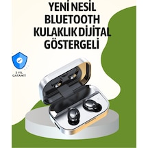Gerçek Kablosuz Kulaklık Bluetooth 5.0, Şarj Kutulu, Parmak İzi Kontrollü -