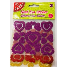 Bu-Bu Simli Eva Sticker 3 Yaprak N11.30479