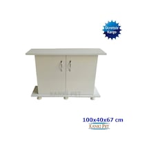 Kanki Pet KP103 Akvaryum Beyaz Sehpa 100 x 40 x 67 Cm