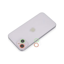 Apple iPhone Uyumlu 13 Mini Renkli Kamera Lens Koruma Cam - Yeşil-pembe Düz Renkli
