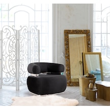 Most Volpe Berjer Silinebilir Siyah Kadife Kumaş Evinize Teslim Siyah