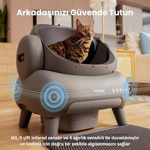 Justie Pet Neakasa Üstü Açık Akıllı Otomatik Kedi Tuvaleti App Kontrol