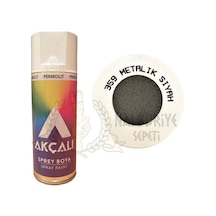 Akçalı Metalik Siyah simli Sprey Boya 400 ML - 359