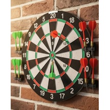 Ers 12 İnç Dart Tahtası 4 Adet Metal Uçlu Dart Oku Kolay Montajlı