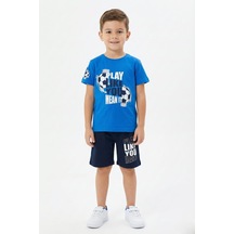 Play Like You Baskı Erkek Çocuk Takım-90589 Saks