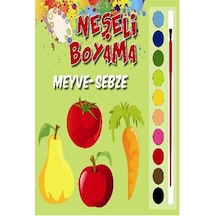 Neşeli Boyama Meyve Sebze- Parıltı Yayınları