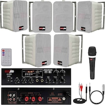 Lastvoice Soft Paket-4 Hoparlör Anfi Mikrofon Mağaza Ses Sistemi