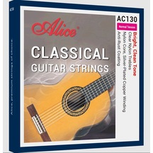 Alice Ac130-n Klasik Gitar Tel Seti - Coated Series Normal Tension Geliştirilmiş Kaplama Teknolojisi, Zengin Orta Frekanslar Ve Net Bas Tepkisi Ölçü: 4/4 Klasik Gitarlar İçin 6'lı Tam Takım Set