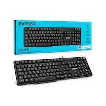 Kablolu Standart Ofis Klavye Siyah Q Klavye Kb-517u 5570