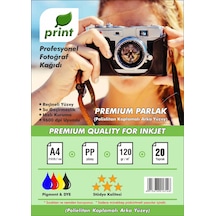Canon Maxify Gx7045 Gı-46 Yazıcılar Için A4 Premium Parlak Çift Taraflı Fotoğraf Kağıdı 120gr 20 Yaprak