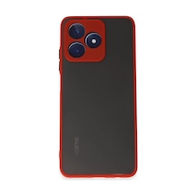 Realme C53 Uyumlu Kılıf Montreal Silikon Kapak - Kırmızı