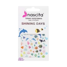 4 Lü Tırnak Sticker Seti Nail Art Yapıştırma Kedi, Deniz, Tatlı, Çiçek Kolay Uygulama