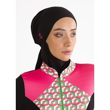 Mayovera Özel Tasarım Pembe Nakışlı Bone Çok Renkli