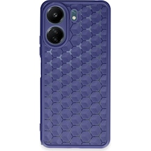 Newface - 250 - Xiaomi Redmi 13c Kılıf Petek Silikon Kapak - Csmo-tex - - Lacivert