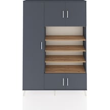 Arges Dolap 10 Raflı 5 Kapaklı 132x30x195 Antrasit-antrasit/çam Antrasit Arges Dolap 10 Raflı 5 Kapaklı 132x30x195 Antrasit-antrasit/çam Antrasit