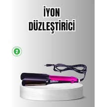 Profesyonel İyon Teknolojili Saç Düzleştirici 220 C Hızlı Isınma Ve Led Ekranlı Tasarım