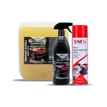 Seramik Katkılı Hızlı Cila 5lt + 750ml + Susuz Motor Temizleme Spreyi