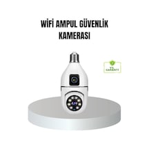 Wifi Ampul Güvenlik Kamerası 1080p Full Hd Gece Görüşlü Hareket Algılamalı