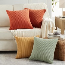 4'lü Boho Dekoratif Kırlent Kılıfı 45 X 45 Cm Kanepe Yatak Odası İçin 45 X 45 Cm Estetik Modern Çiftlik Evi Ev D Genel