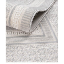 Elvey Home 7109 A.gri Modern Desen Doğal Taban Koridor Mutfak Çocuk Oturma Odası Salon Halı Yolluk 7109gri