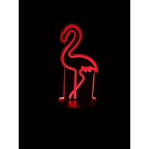 3d Kuğu Figürlü Gece Lambası Çok Renkli