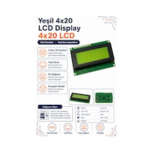 Yeşil 4x20 Lcd Display