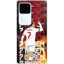 Vivo V30 Uyumlu Kerem Aktürkoğlu Sevinç Baskılı Silikon Kılıf Renkli