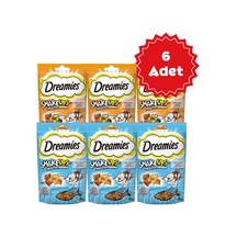 Dreamies Shakeups Rockin Roost Karışık Kedi Ödül Bisküvisi 55grx6 Adet
