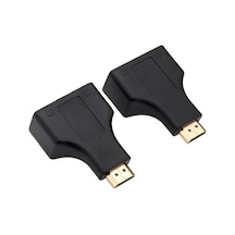4845 Hdmi Rj45 Cat5 6 Extender Uzatıcı Uzatma Aparatı Adaptörü