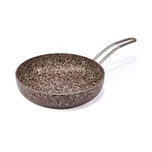 Brioni Stone-age Terra 26 Cm Çizilmez Yanmaz Yapışmaz İndüksiyonlu Tava Kahverengi