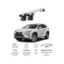 Trio-ıı Lexus Nx200 2015ve Sonrası Uyumlu Kilitli Ara Atkı 120cm Port Bagaj Tavan Barı