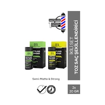 Saç Şekillendirici Toz Wax Strong & Semimatte Toz Wax İkili Set Saçbakım