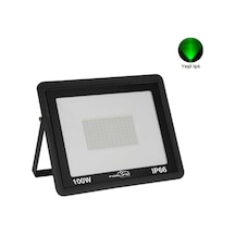 Forlife 100 Watt Slim Kasa Led Projektör Yeşil Işık