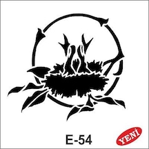 E-54 Artebella Stencil 10x10 Cm