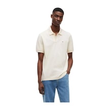 Tommy Hilfiger Erkek Marka Logolu Günlük Kullanıma Uygun Krem Polo Yaka T-shirt Dm0dm22711 Aef
