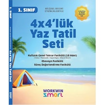 1. Sınıf 4x4'lük Tatil Tekrar Seti 12 Fasikül + Bilişsel Etkinlikler-2025