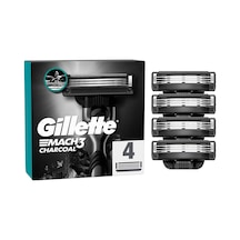 Gillette Mach3 Kömür Yedek Tıraş Bıçağı 4'lü - 7 Adet Tarı