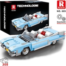 Reobrix Creator 809 Cadillac Eldorado Spor Araba Yaratıcı Yapı Blok Seti Building Blocks - 308 Parça