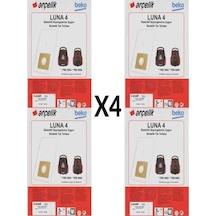 Eticaretarena 4 Paket 20 Adet Trb 5984 Süpürge Modeli Toz Torbası Trb5984