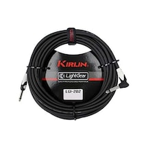 Kirlin Lgı-202bk 1/4'' Mono Düz Uç - Dik Açılı 3 Metre Kablo