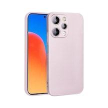 Xiaomi Redmi 12 İle Uyumlu Kılıf Soft Premium Yumuşak Silikon Telefon Kılıfı Kapak Rose Gold Resimde Görünen