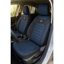 Skoda Fabia Hatchback 2008 Aracınıza Uyum Sağlayan Tam Takım Oto Koltuk Kılıfı - Batman Serisi Lacivert