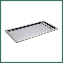 En-cag Dikdörtgen Krom Plakalık Araba Plaka Altlığı 30x16cm Bss